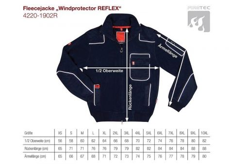 Fleecejacke Windprotector REFLEX