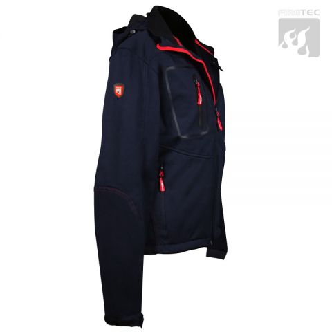 Softshelljacke FIRESTORM mit abnehmbarer Kapuze o. Stick